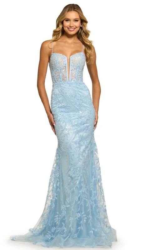 Price Cut Sherri Hill 55526 - Sleeveless Lace-Up Back Prom Gown