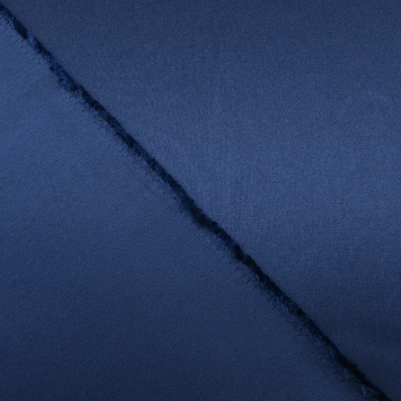 Take Advantage Navy Blue Solid Stretch Mikado Fabric