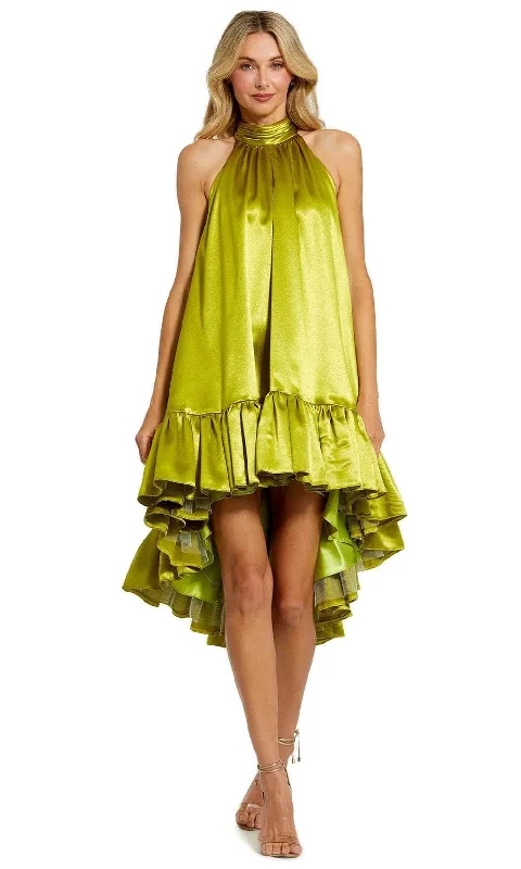 Limited Stock Ieena Duggal 20711 - High Halter Satin Dress