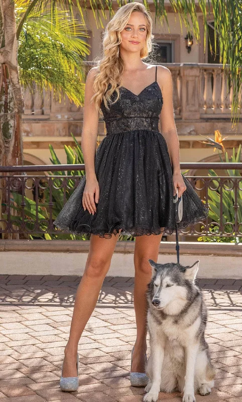 Unbeatable Prices Dancing Queen 3336 - Sleeveless Tulle Cocktail Dress