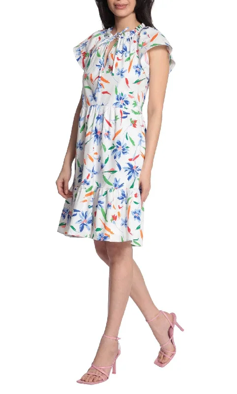 Price Cut Maggy London G5236M - Cap Sleeve A-Line Cocktail Dress