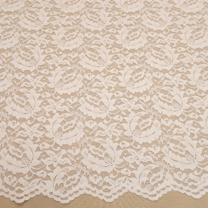 New Deals Off White Floral Corded Embroidered Lace