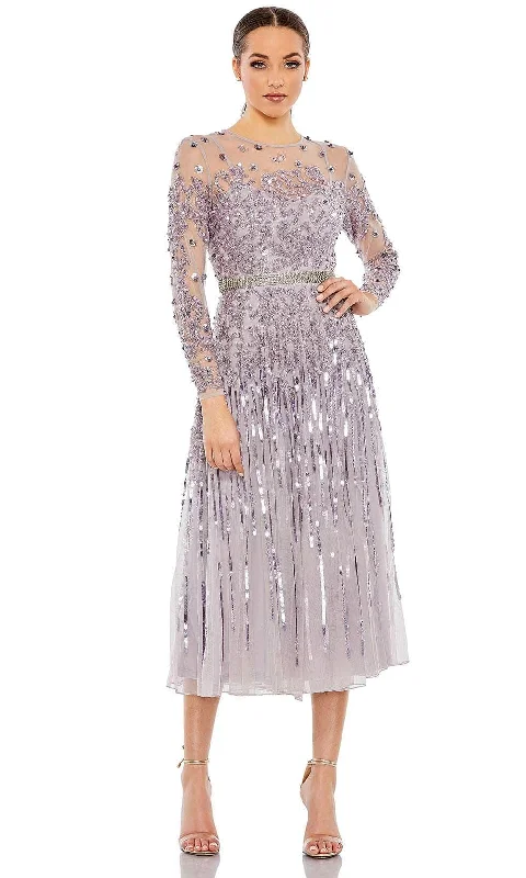YEAR-End Clearance Mac Duggal 93633 - Embellished A-line Knee-length Dress