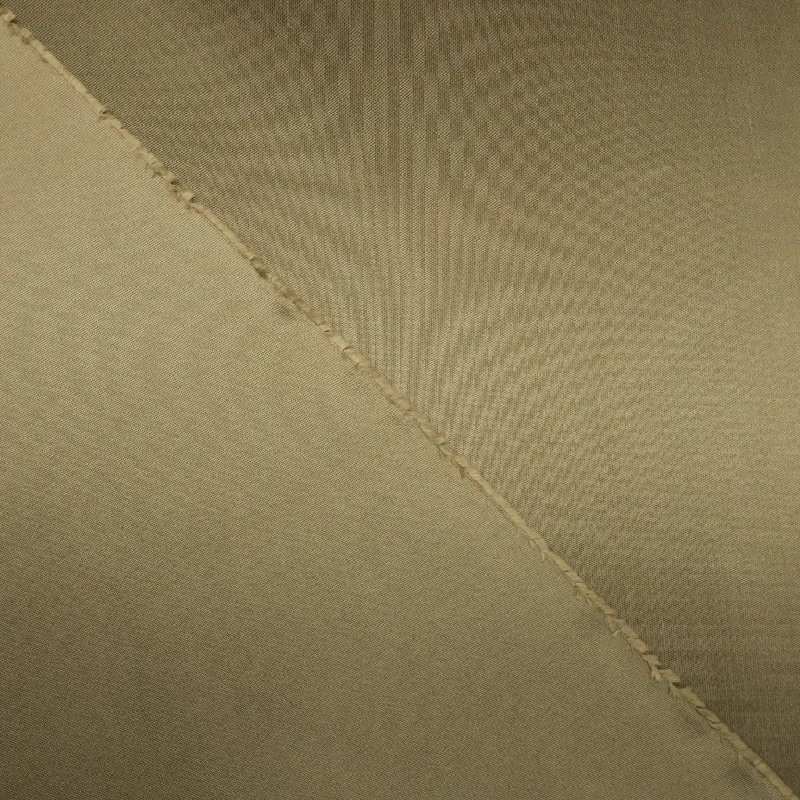 Price Meltdown Beige Solid Silk Mikado Fabric
