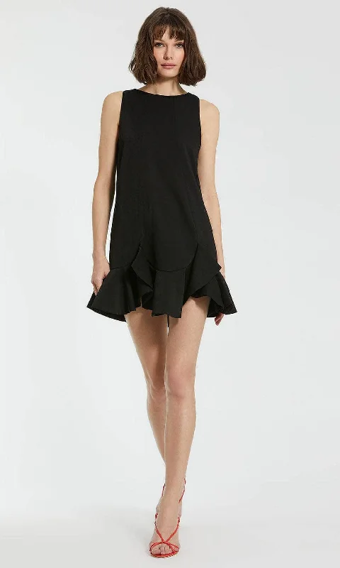 Online Only Mac Duggal 20957 - Sleeveless Ruffle Detailed Hem Cocktail Dress