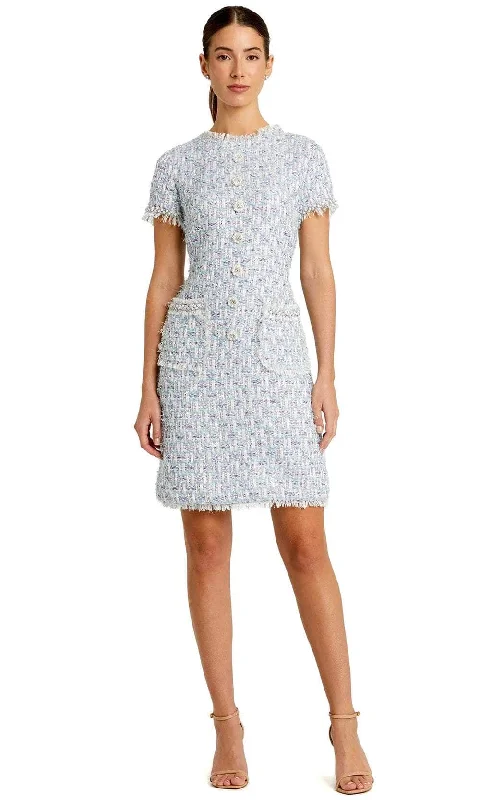 Epic Deals Ieena Duggal 20805 - Short Sleeve Button-down Dress