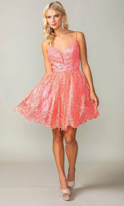 Massive Deals Dancing Queen 3358 - Sequin A-Line Cocktail Dress