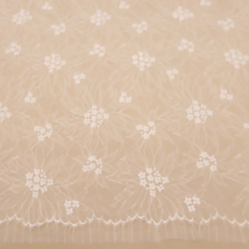 Huge Discounts Off White Floral Embroidered Chantilly Lace