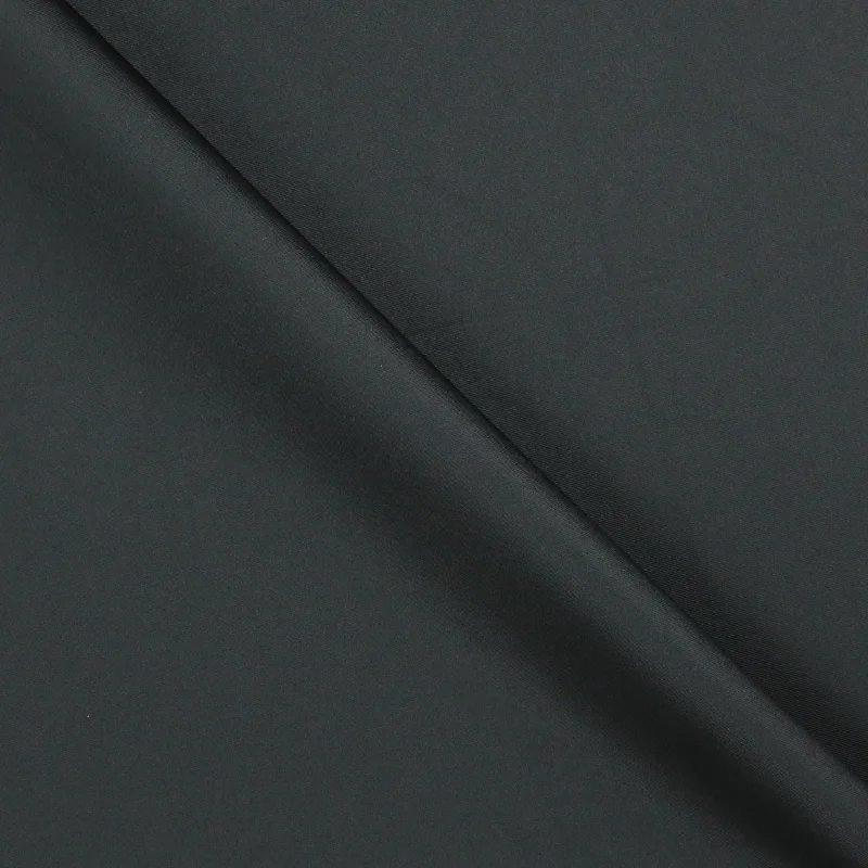 Customer Appreciation Sale Black Solid Mikado Fabric