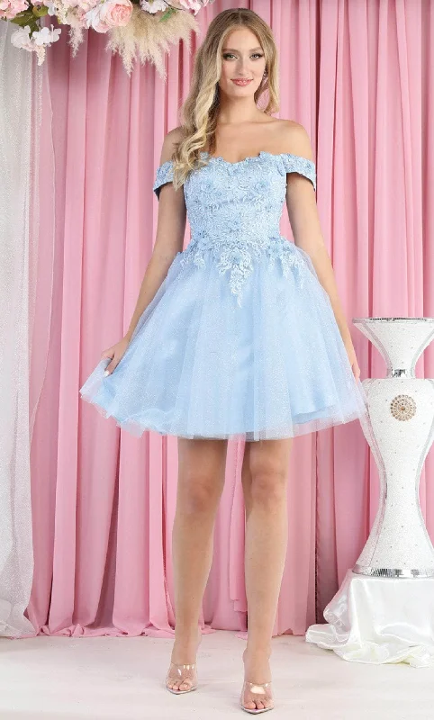 Mega Sale May Queen MQ1964 - Floral Lace A-Line Cocktail Dress