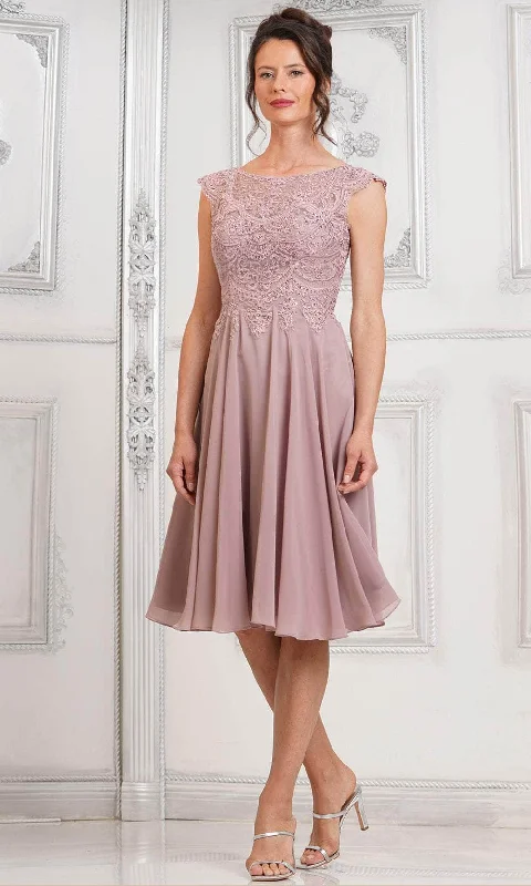 Don't Miss Marsoni by Colors M238S - Cap Sleeve Embroidered Dress