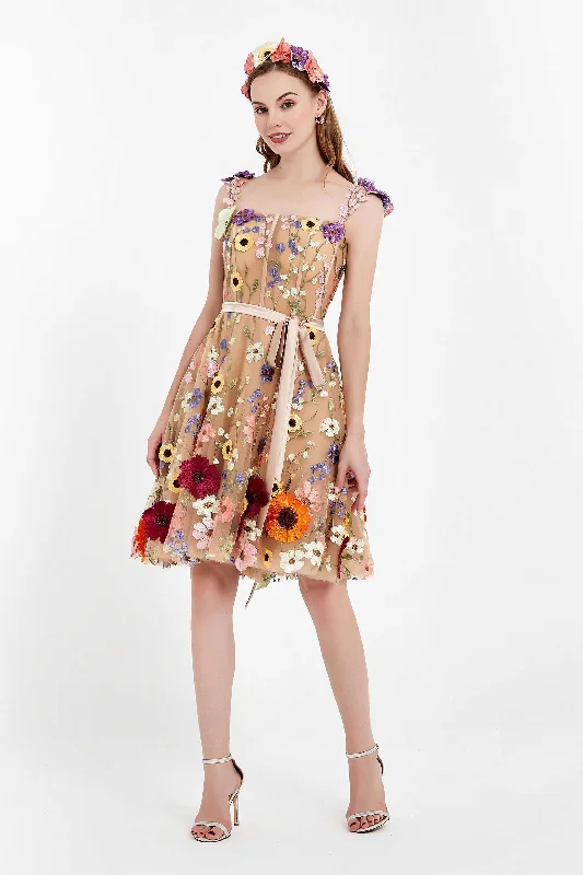 Exclusive Savings Floral Lace A Line  Short Prom Dress