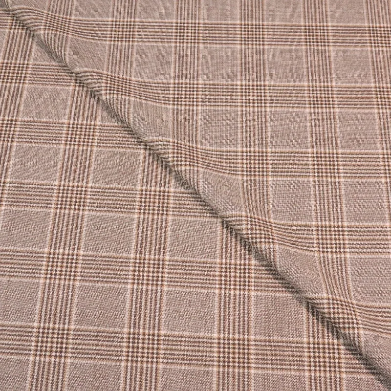 Unbeatable Prices Light Grey with Blue Plaid Superfine Australian Wool Ermenegildo Zegna Cloth Suiting Fabric Unbeatable Prices Light Grey with Blue Plaid Superfine Australian Wool Ermenegildo Zegna Cloth Suiting Fabric