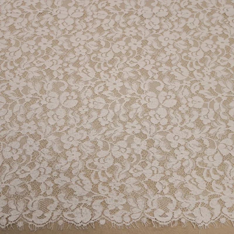 Clearance Event Off White Embroidered Floral Lace