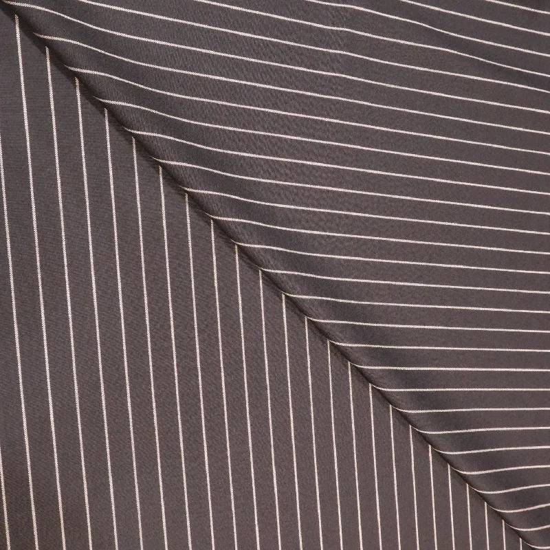 Savings Spectacular Black with White Bold Stripes Holland & Sherry Fabric