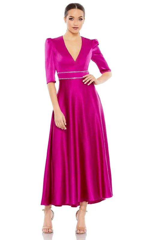Price Break Ieena Duggal A26923 - Tea Length Jeweled Waist Dress