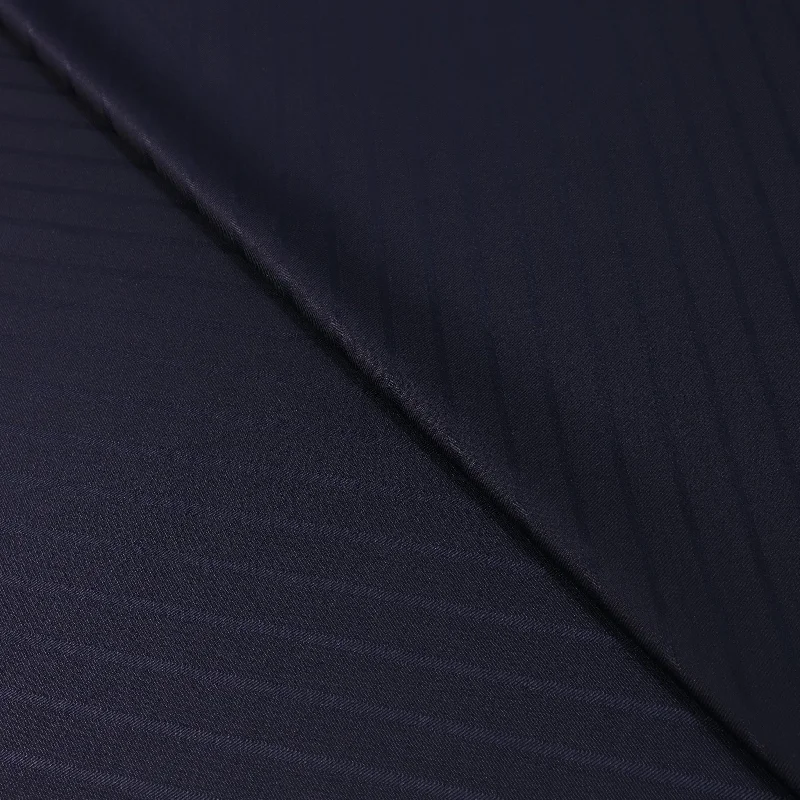 Best Deals Gessato Blue Scuro Stripes Lana e Seta Ariston Fabric