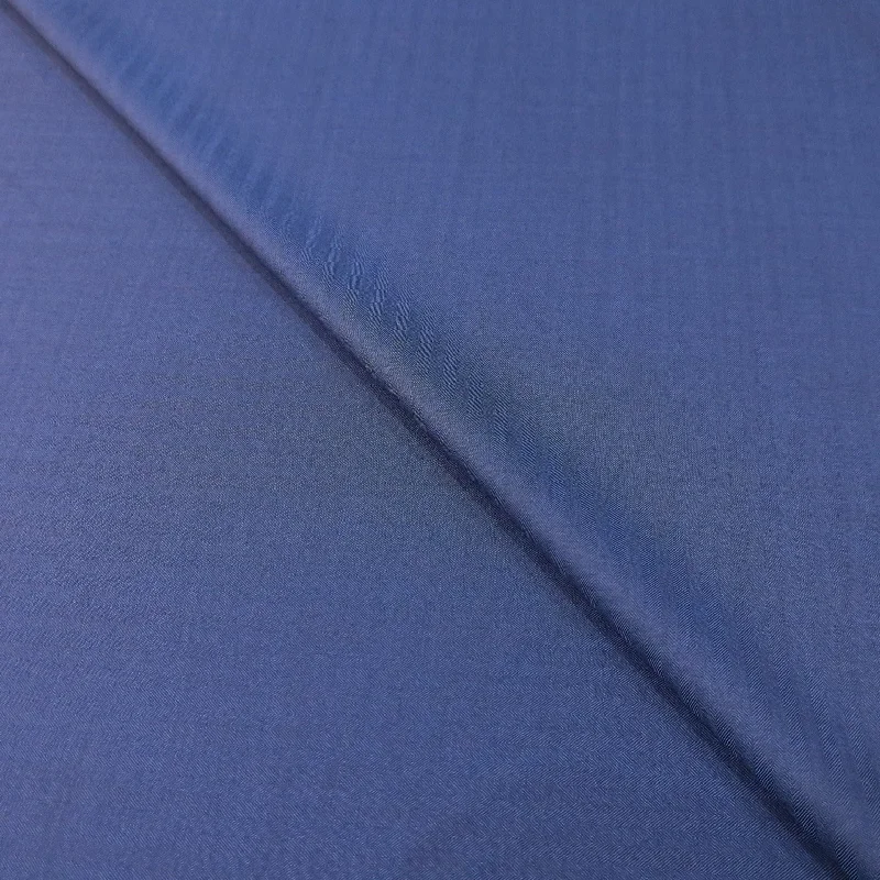 Don't Miss Medium Blue Herringbone Emerald Ariston Fabric