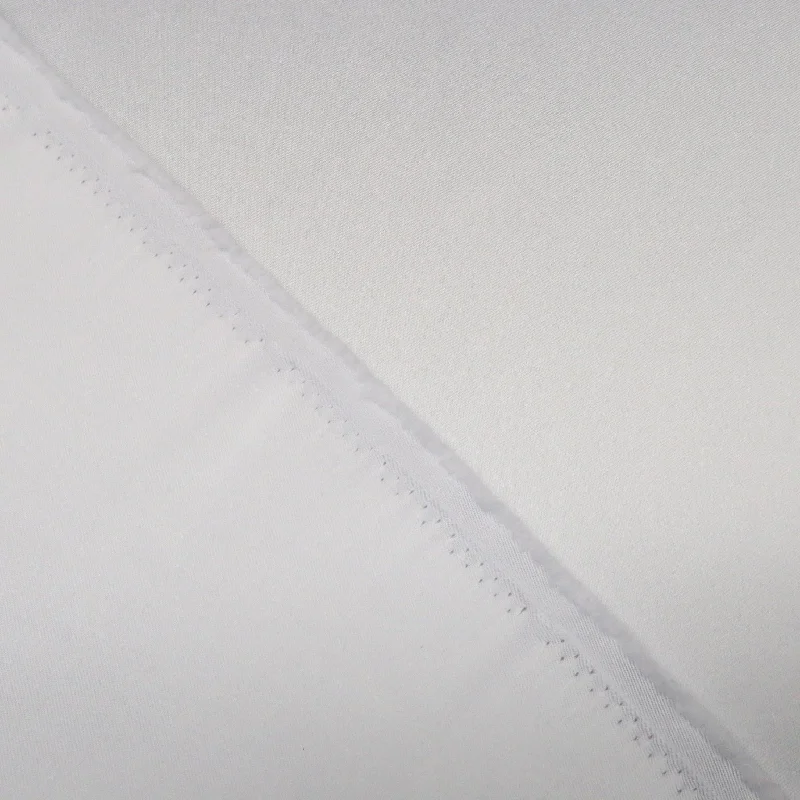 Season Finale Sale White Solid Mikado Fabric