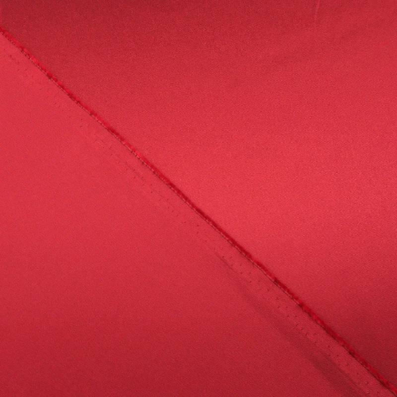 The Best Prices Red Solid Stretch Mikado Fabric