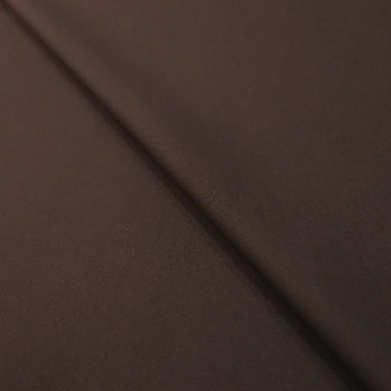 New Markdowns Brown Solid Cotton 2 Ply Loro Piana Fabric