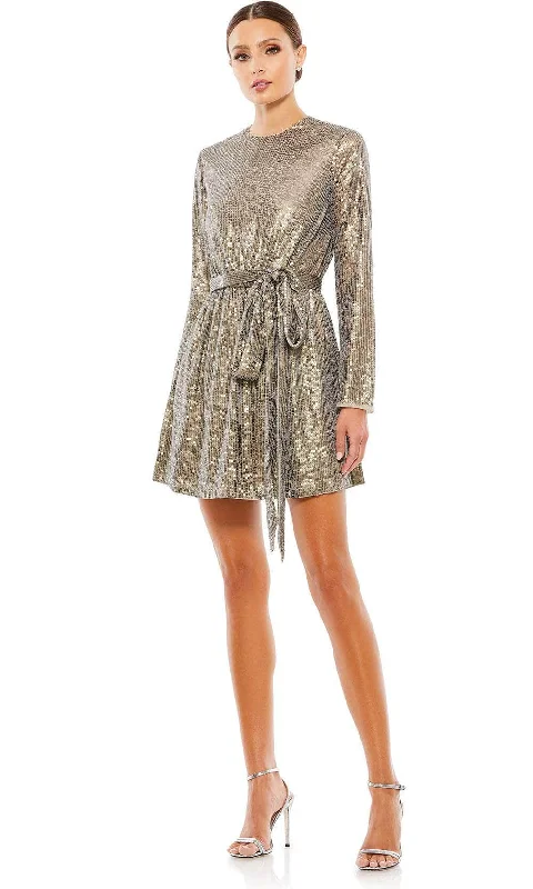 Great Bargains Mac Duggal 10789 - Sequined Long Sleeve Cocktail Dress