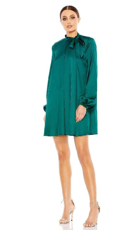 Can't Miss Ieena Duggal 55968 - High Neck Satin Cocktail Dress