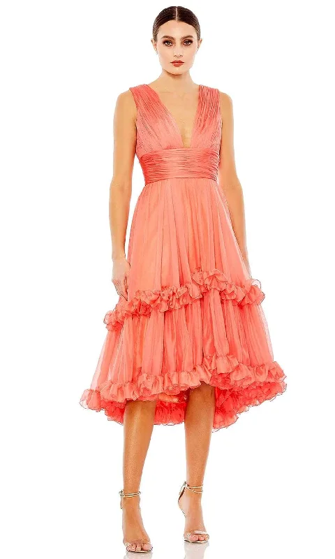 Lowest Price Ieena Duggal 49635 - V-Neck Ruched Dress