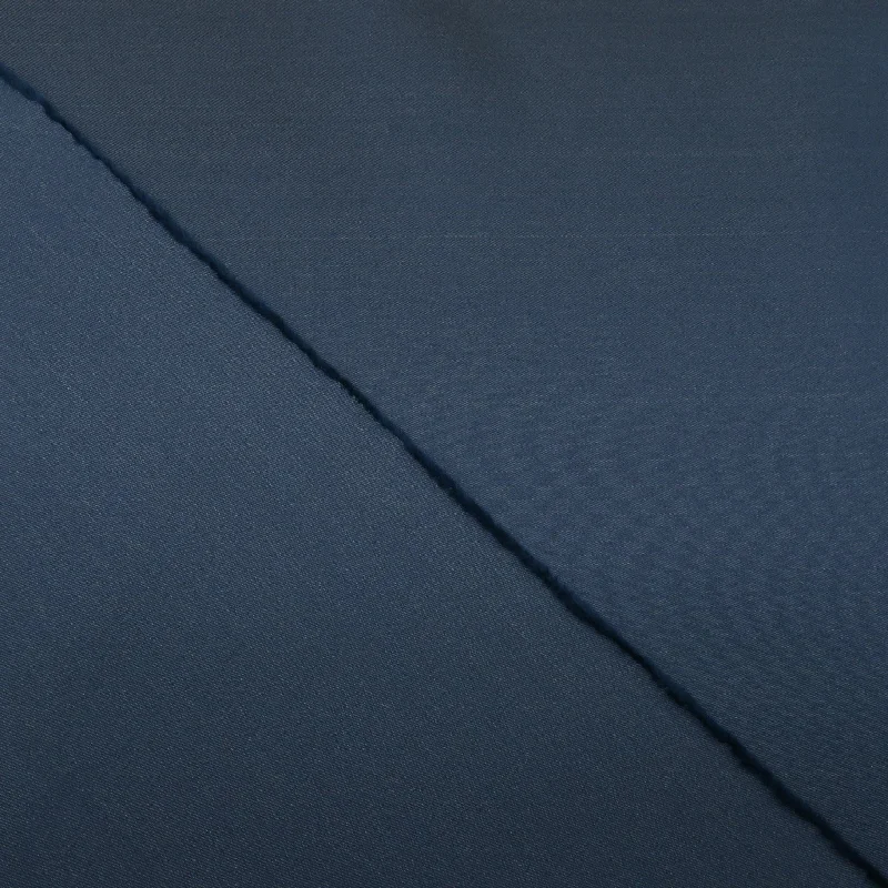 Closeout Sale Petrol Solid Silk Mikado Fabric