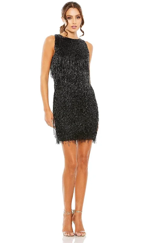 Bargain Prices Mac Duggal 5934 - Fringe Embellished Sleeveless Cocktail Dress