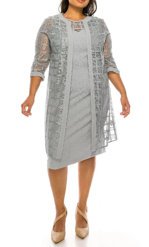 New Markdowns Maya Brooke 26367 - Jewel Neck Lace Jacket Formal Dress