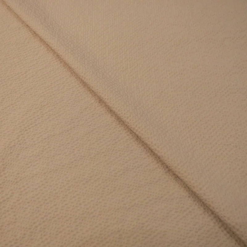 Amazing Deals Beige Seersucker Cotton Ariston Fabric
