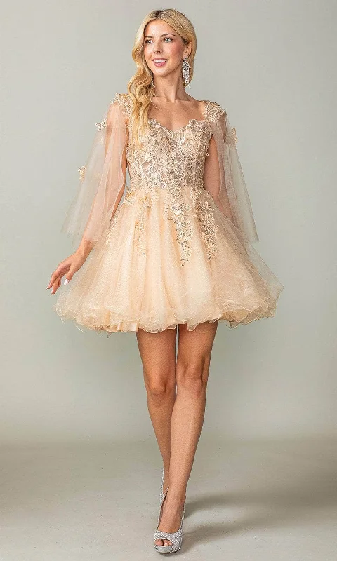 Special Discount Dancing Queen 3393 - Beaded Floral Cocktail Dress