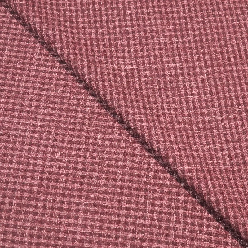 Bonus Savings Wine Small Check Superfine Australian Wool Ermenegildo Zegna Cloth Suiting Fabric Bonus Savings Wine Small Check Superfine Australian Wool Ermenegildo Zegna Cloth Suiting Fabric