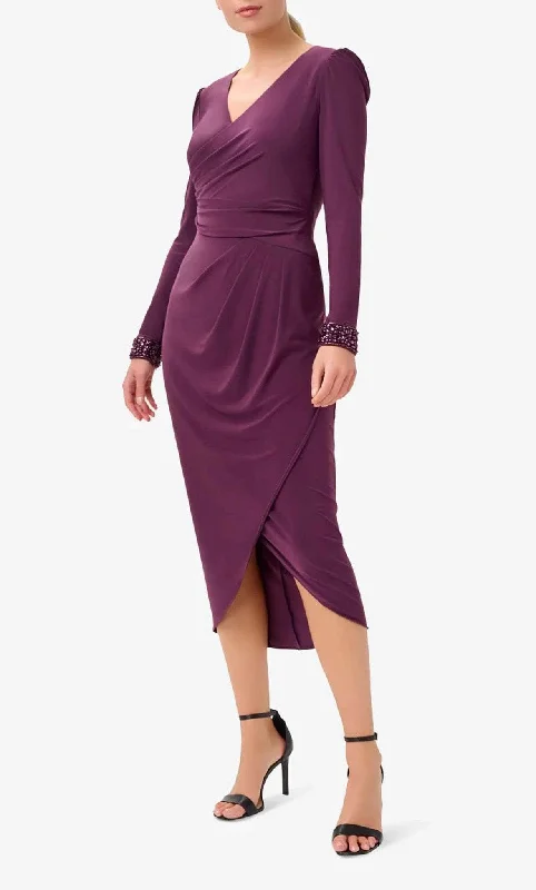 Super Savings Adrianna Papell AP1E210005 - V-Neck Long Sleeve Formal Dress