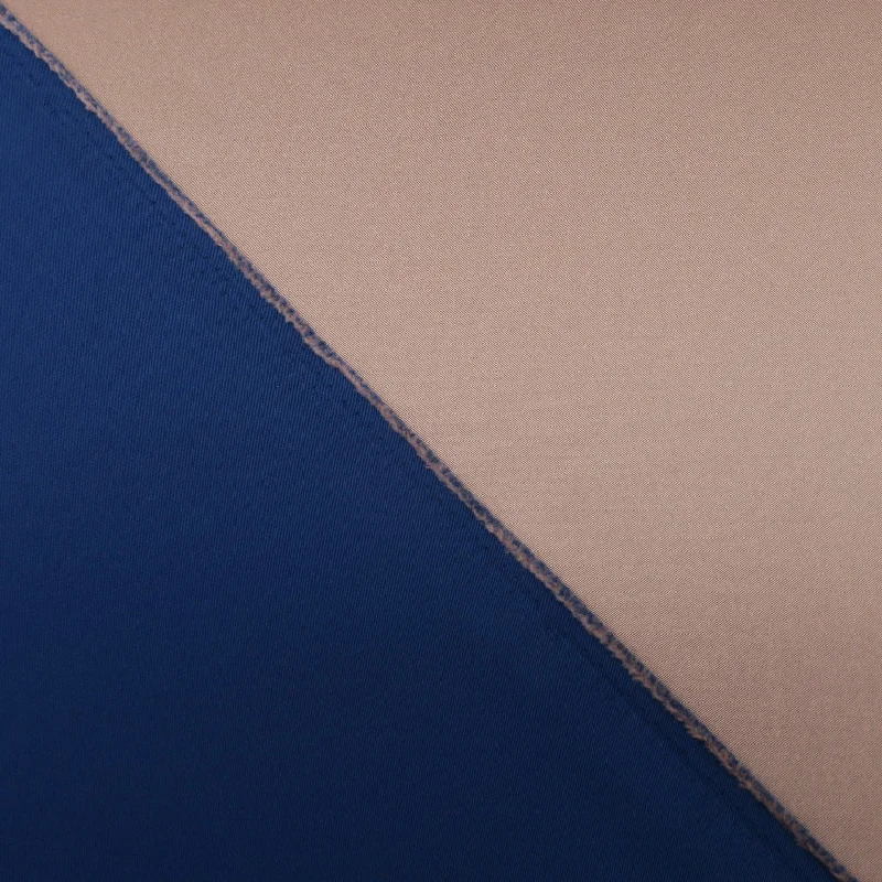 Lowest Price Blue and Taupe Double-Sided Stretch Mikado
