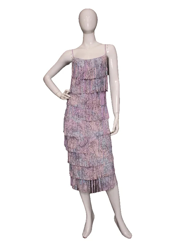 Low Prices 00s Chiara Boni Couture Fringe Dress M/L