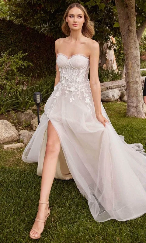 Price Blitz Cinderella Divine CD859W - Tulle A-line Strapless Wedding Gown