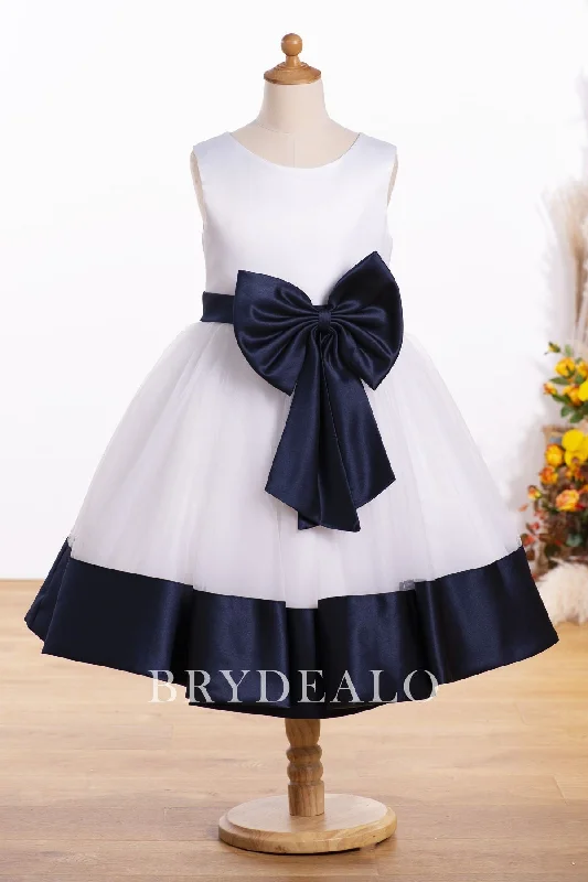 Crazy Savings Two-tone Knee Length Flower Girl Ball Dress