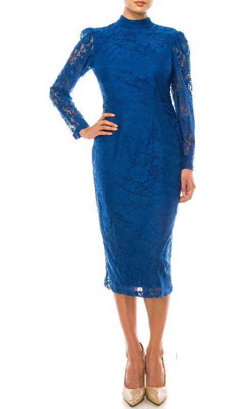 Savings Galore Maison Tara 91756M - High Neck Lace Formal Dress