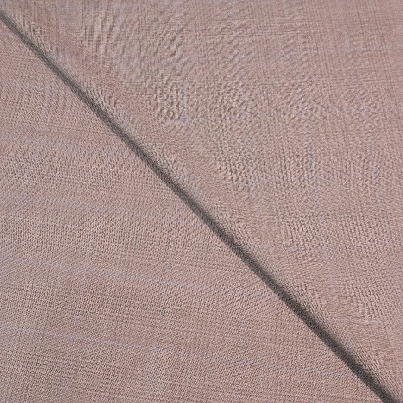 Limited Stock Grey Plaid with Subtle Light Blue Superfine Australian Wool Ermenegildo Zegna Cloth Suiting Fabric Limited Stock Grey Plaid with Subtle Light Blue Superfine Australian Wool Ermenegildo Zegna Cloth Suiting Fabric
