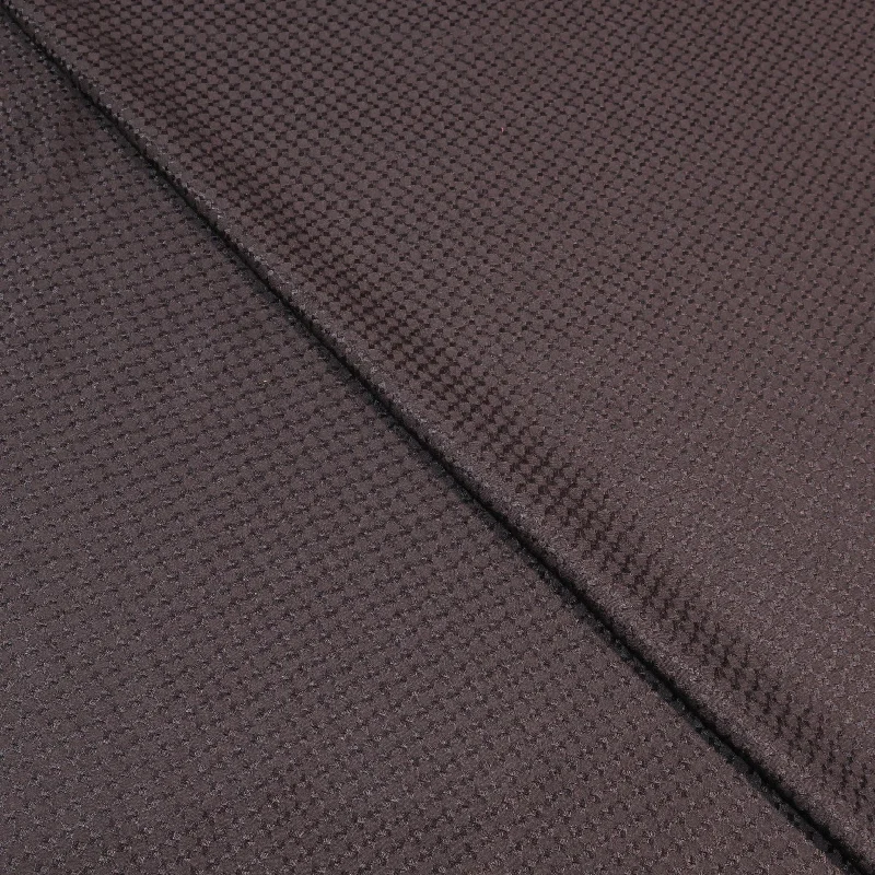 Super Bargain Black with Lattice Pattern Shiny Patent Holland & Sherry Fabric