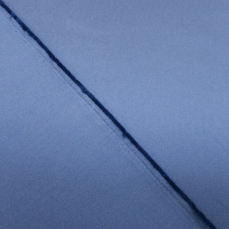Limited Time Offer Denim Blue Stretch Solid Mikado Fabric