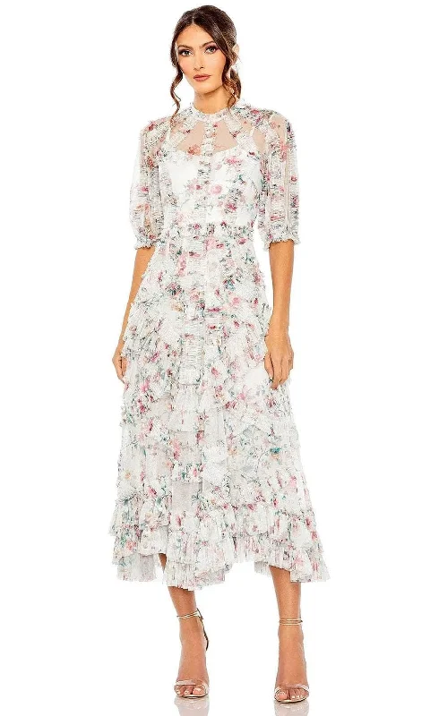 Price Reduction Mac Duggal 80111 - Shirred Floral Dress
