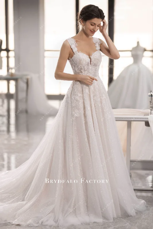 Big Savings Ready To Ship | Sparkly Straps Beaded Lace Wedding Dress