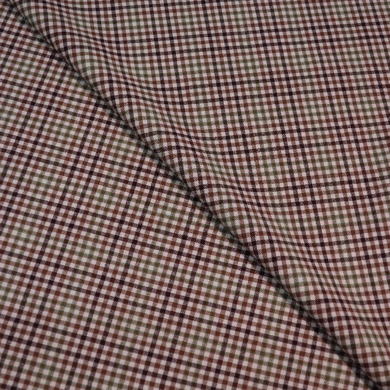 Flash Deals Brown Check Luxury Super 130's Holland & Sherry Fabric