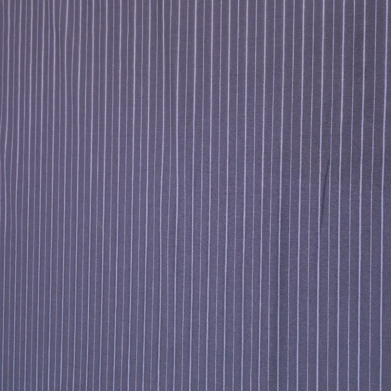 Massive Deals Dark Blue Stripe Wool Loro Piana Fabric