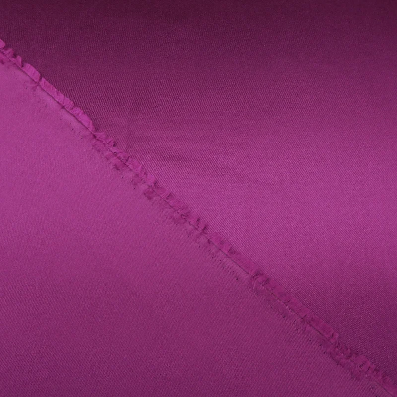 Mega Deal Eggplant Solid Silk Mikado Fabric