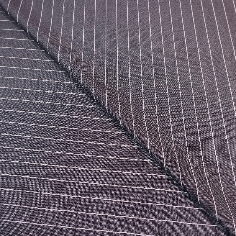 Friends and Family Sale Charcoal Grey Stripes Crispaire Holland & Sherry Fabric