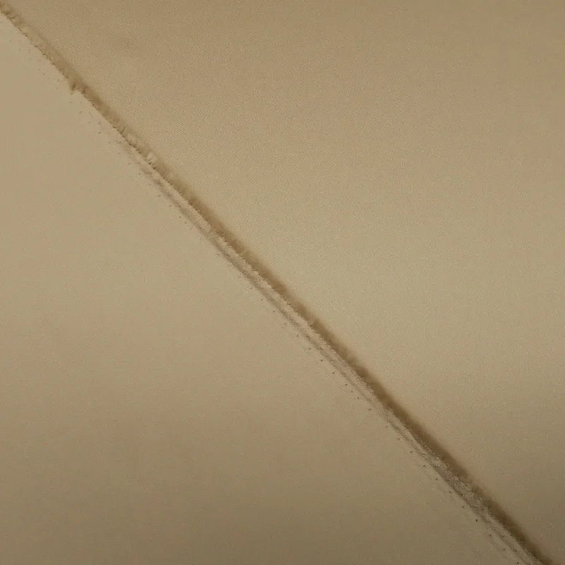 Flash Sale Cream Stretch Solid Mikado Fabric